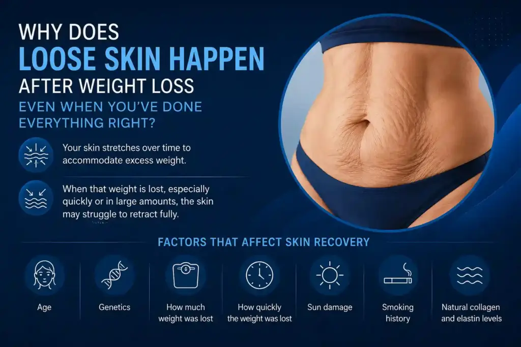 Why Does Loose Skin Happen After Weight Loss Even When You’ve Done Everything Right Bishop's Stortford?